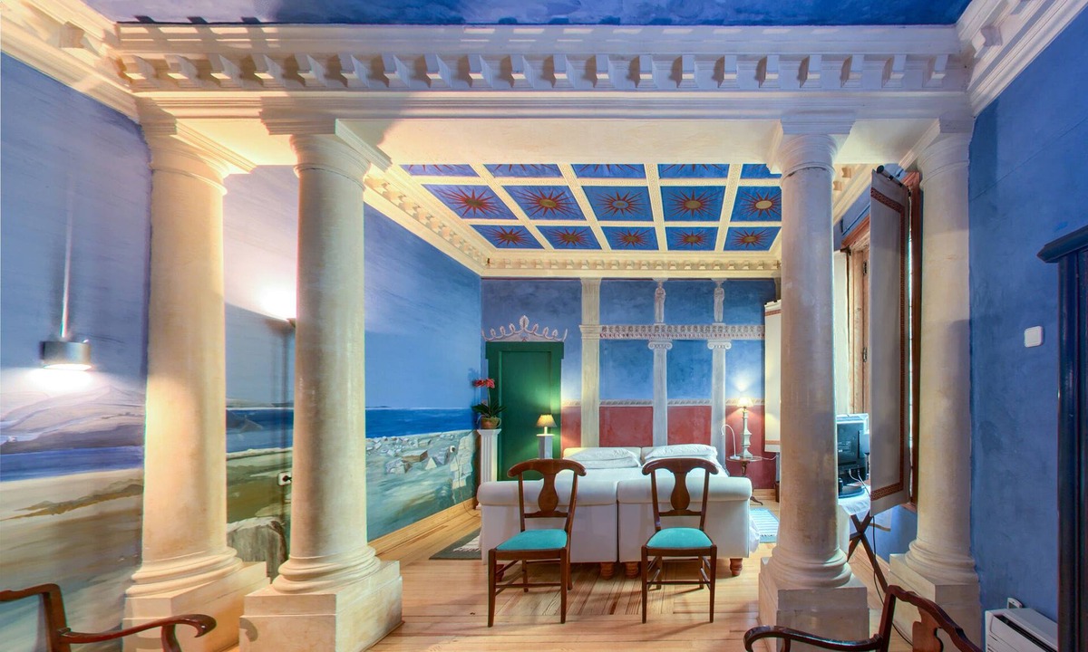 Palacio Apartment | Greece luminous & quiet bedroom at the aristocratic Casa de Madrid in Operan