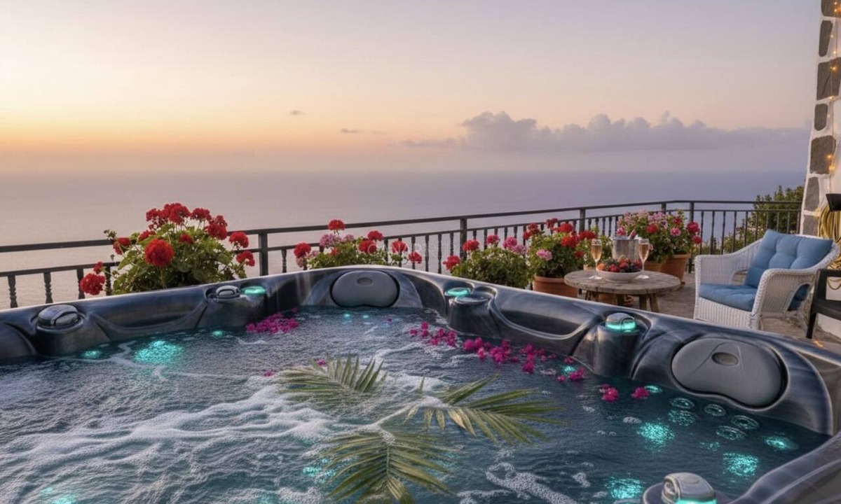 Puntagorda Apartment | Private pool, jacuzzi and sea views