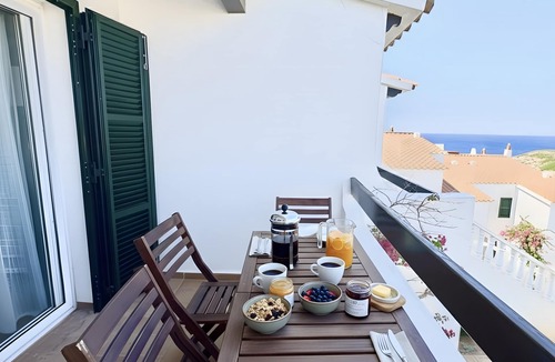 Arenal d'en Castell Apartment | Apartment "Costa Arenal con vistas" with Sea View, Wi-Fi, Pool, Garden, Terrace & Balcony