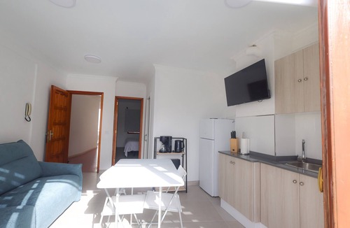 Puerto Naos Apartment | Apartment 'Playa Delphin 401' with Sea View, Balcony and Wi-Fi