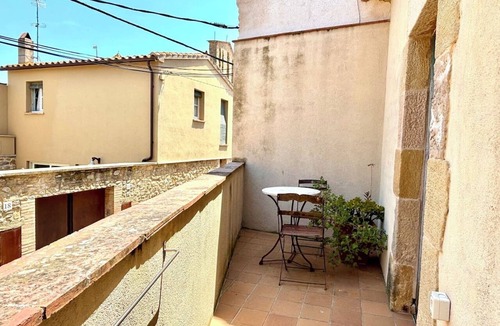 Ullastret Apartment | EL FORT DúLLASTRET. Apartment 4. Double room, sofa bed and balcony.