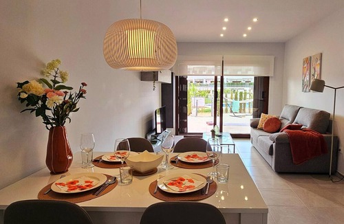 Mar de Pulpi Apartment | Modern apartment in San Juan de los Terreros with pool and air conditioning
