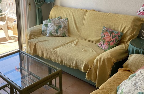 Flamenca Beach Apartment | Overlooking Pool, Terrace, Air Con, WiFi, Satellite TV, Terrace, South Facing