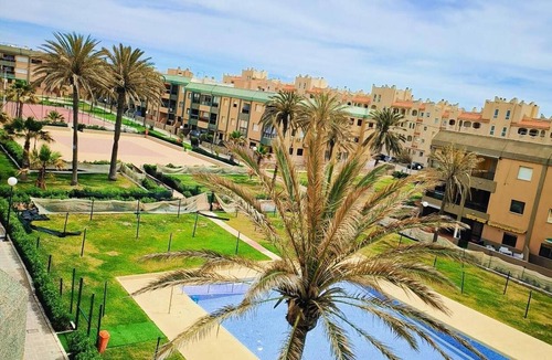 Retamar Apartment | Sea View Apartment with Pool in Almería for up to 4 Guests