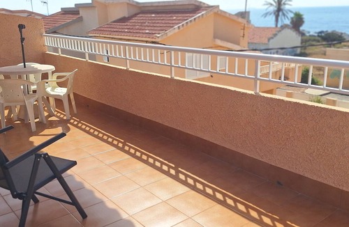 Cabo de Palos House | Terraced house with garden and terrace overlooking the sea in Cabo de Palos.