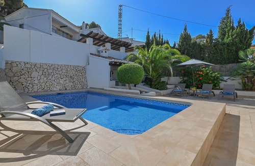 El Portet Villa | Villa El Portet Beach. 150m. from the beach with beautiful (heated) pool