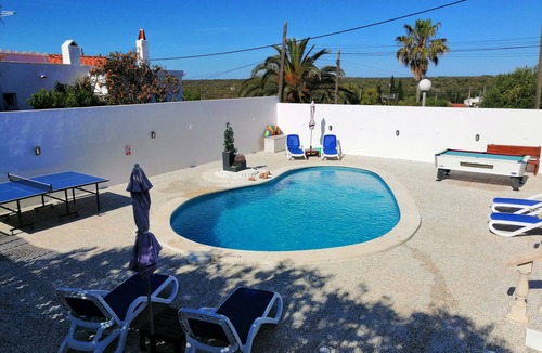 Cala en Porter Villa | Villa With Private Pool, Air Conditioning, WiFi, billiard and table tennis