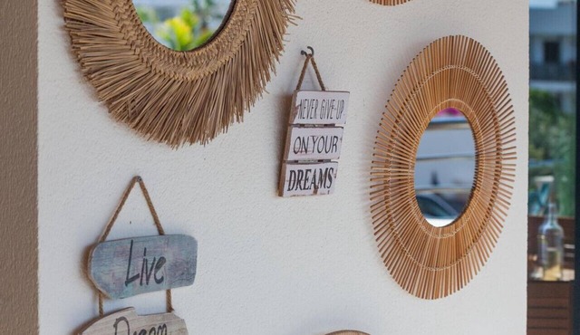 Boho Avilla: Modern 2BR Apartment in Balcón de Los Gigantes – Pool & Parking