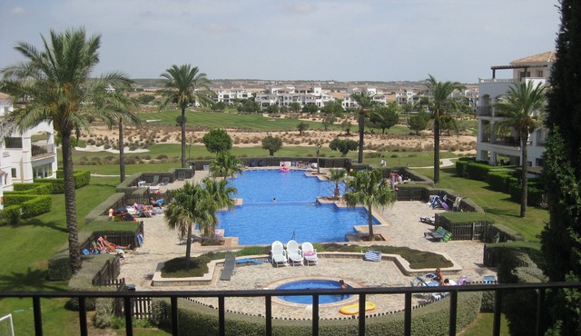 Lovely apartment overlooking fabulous pool at the Hacienda Riquelme Golf Resort