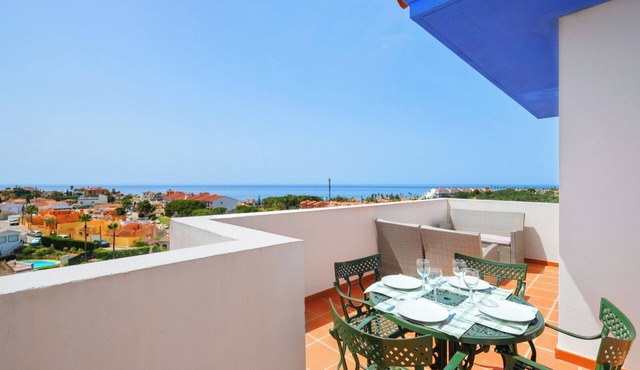 Panoramic sea view near the beach