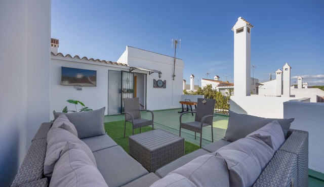 Vacation Apartment in Chiclana with Pool and Garden