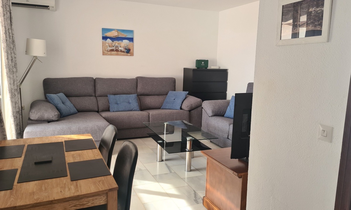 Benalmadena Costa Apartment | "Penthouse apartment at Pueblo Evita" with Sea & Mountain View, Outdoor Pool, Terrace, A/C & Wi-Fi