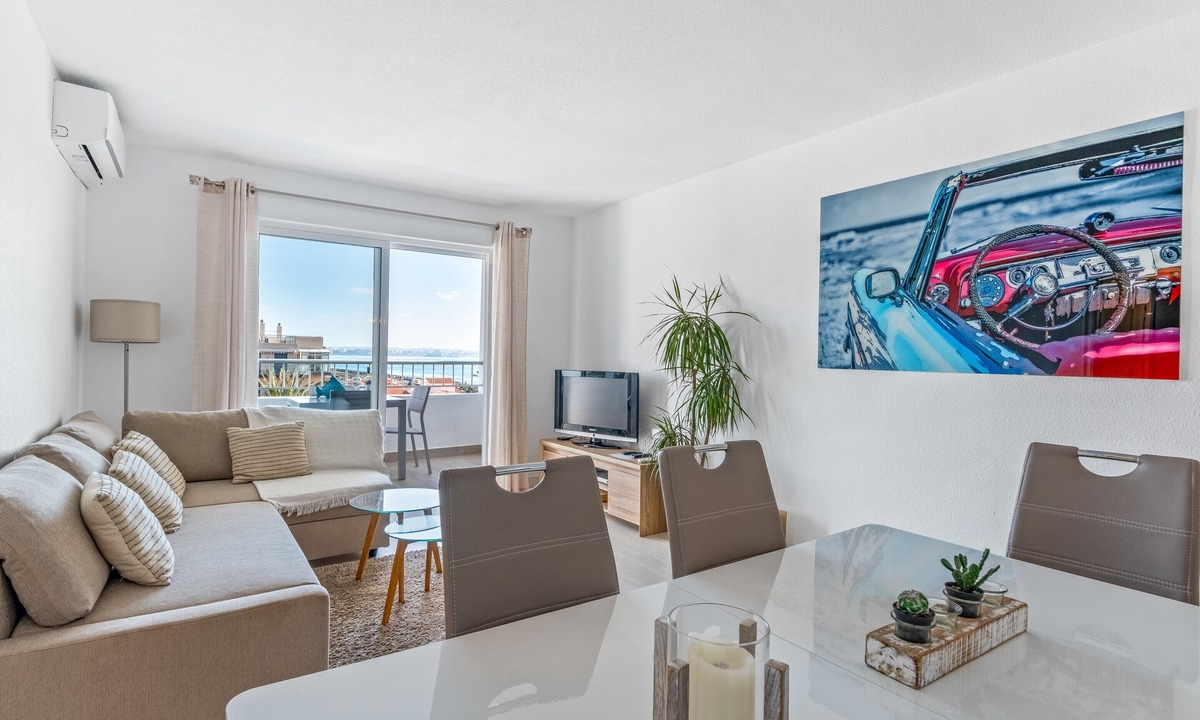 Punta Prima Apartment | Apartment 'Beach Front Sea View Punta Prima' with Sea View, Wi-Fi and Air Conditioning