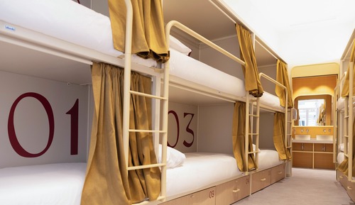 Private room with 10 beds, shared bathroom